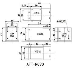 aft-rc80同轴光源尺寸图